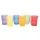Színes átlátszó csészék, 6 darabos készlet, TickiT