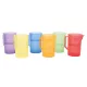 Színes átlátszó csészék, 6 darabos készlet, TickiT