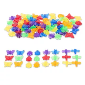 Színes áttetsző szortírozó rovar készlet, 96 db.