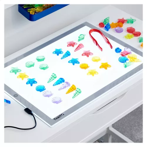 Színes áttetsző szortírozó kagyló készlet, 72 db.