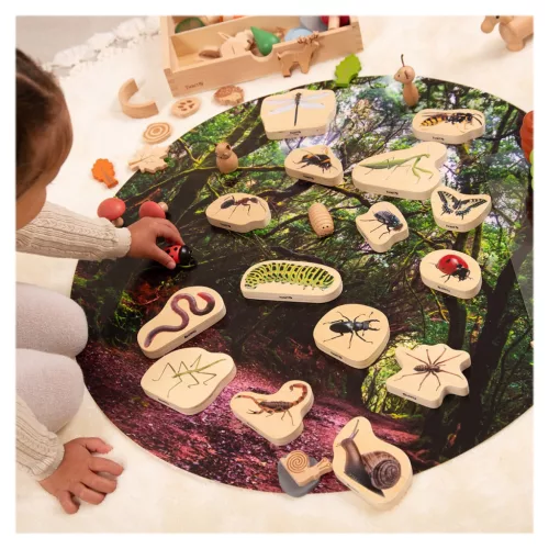 Fablokkok rovarokkal, 15 db-os készlet, TickiT