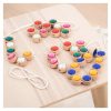 Akril fűzős ékszerkészlet, 36 darabos