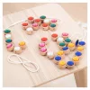 Akril fűzős ékszerkészlet, 36 darabos