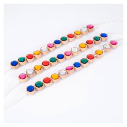 Akril fűzős ékszerkészlet, 36 darabos