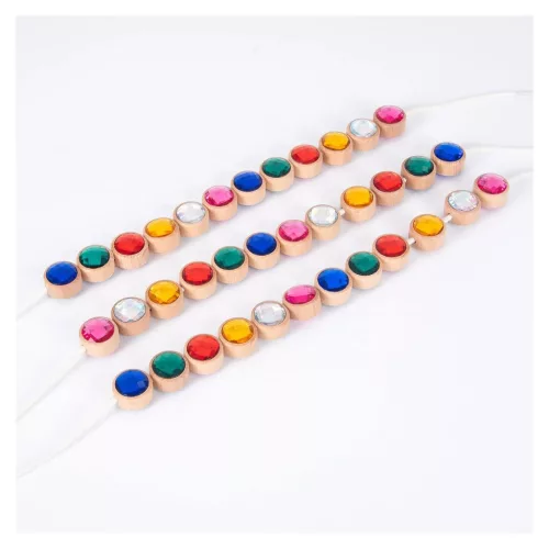 Akril fűzős ékszerkészlet, 36 darabos