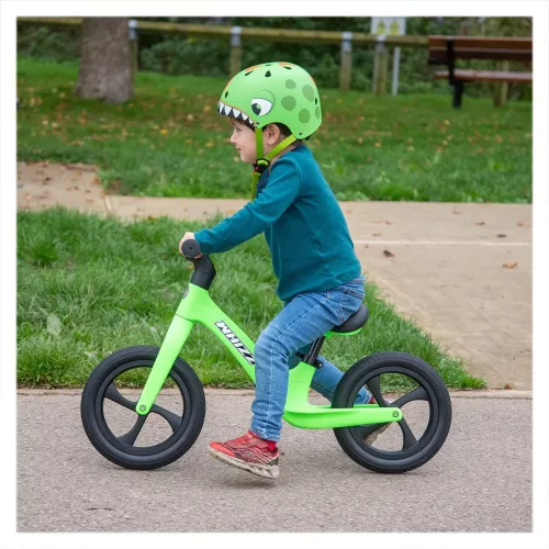 Egyensúlyozó futóbicikli pedál nélkül, Whizz Bike, zöld