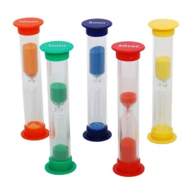 Mini homokórák 5 különböző időzítéssel