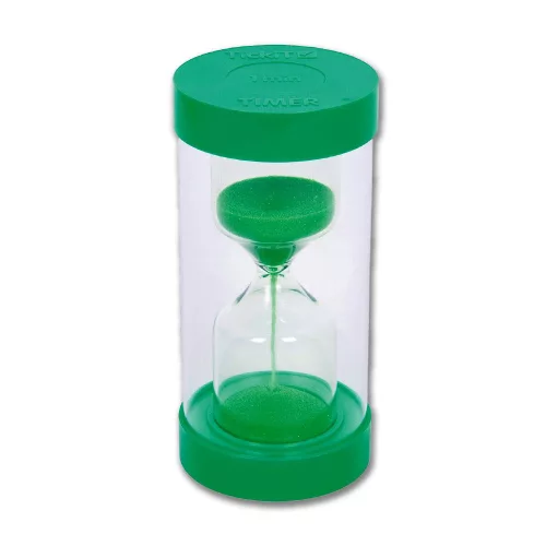 Nagy homokóra zöld homokkal, 1 perces