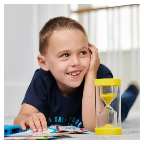 Nagy homokóra sárga homokkal, 3 perces, TickiT