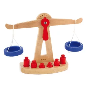 Játék mérleg fából