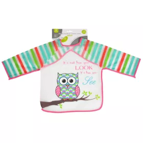 BIB előke hosszú ujjas Messy PINK