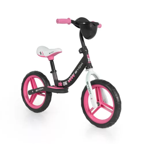 BYOX Zig zag futóbicikli pink
