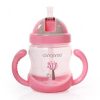 BOO itatópohár szívószállal, fogantyúval 280ml PINK