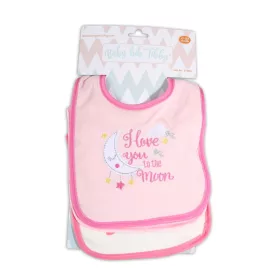 TIBBY előke 3 db újszülött méret RÓZSASZÍN/PINK