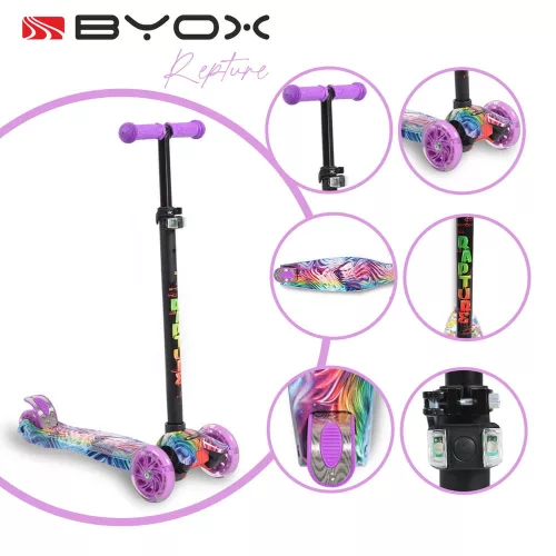 BYOX Rapture roller elöl dupla kerekes lila