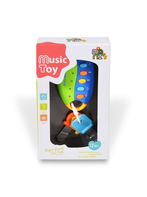 Moni Toys Műanyagjáték zenélő kulcs kék