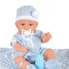 Baba 36 cm-es fiú, takaróval, cumisüveggel VKÉK