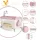 Cangaroo Indiana 2 szintes utazóágy tároló rekesz, kistáska 14kg pink