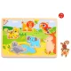 TOOKY fapuzzle safari állatos hanggal 7 dbos