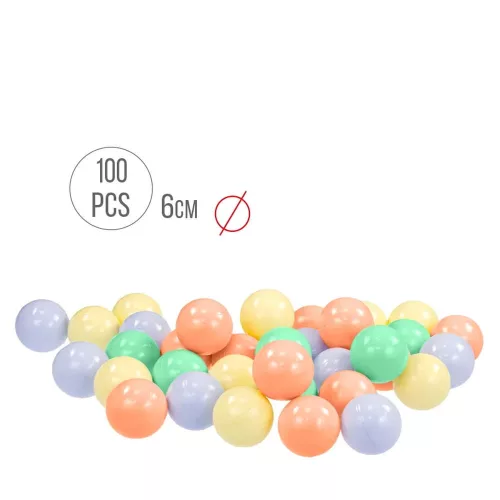 MOCHTOYS 100 dbos labda zsákban PASZTELL
