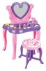 Pilsan smink asztal, szépségszett make up asztal+szék PINK/Lila