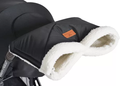 LUXE kézmelegítő babakocsira, muff FEKETE