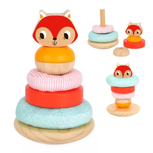 TOOKY Toy Fa torony rókás 7 dbos szett