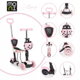 MONI Lollipop roller üléssel katicás pink