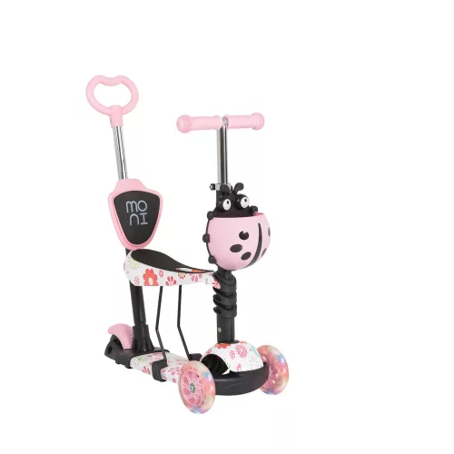MONI Lollipop roller üléssel katicás pink