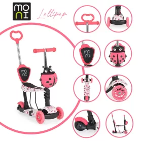 MONI Lollipop roller üléssel katicás piros