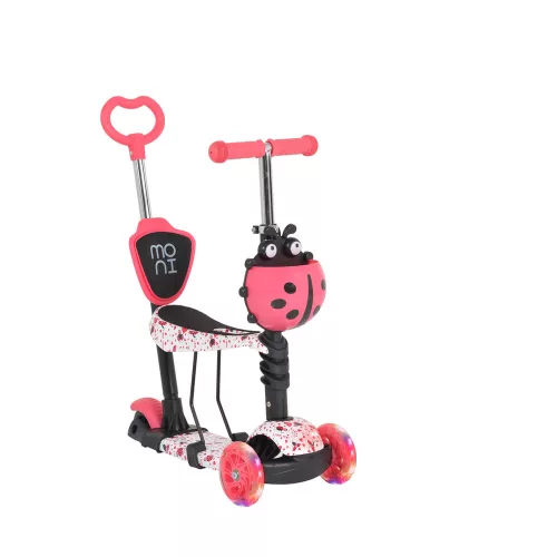 MONI Lollipop roller üléssel katicás piros
