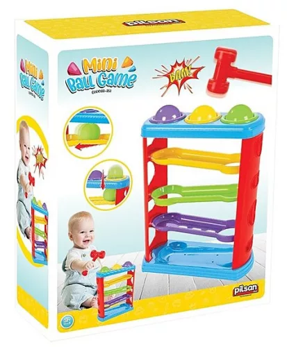 PILSAN Mini golyópálya 03351 műanyag színes, 3 golyóval