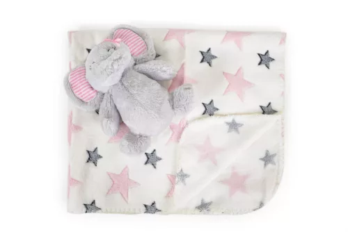 Cangaroo Takaró 90x75cm elefánt plüss pink
