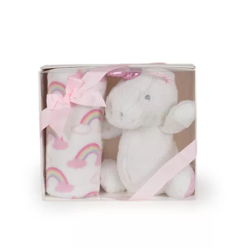Cangaroo Takaró 90x75cm unikornis plüss pink