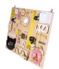 Moni Toys Montessori matatófal közép 50x37,5cm órás, lányos