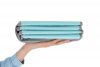 LABDAMEDENCE összecsukható 80cm + 90db 7cms labda MENTA/SZÜRKE
