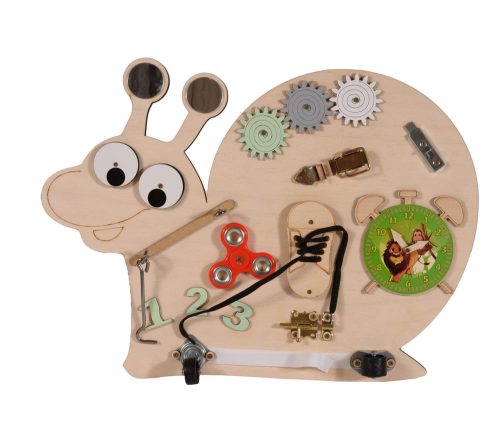 Moni Toys Montessori matatófal snail