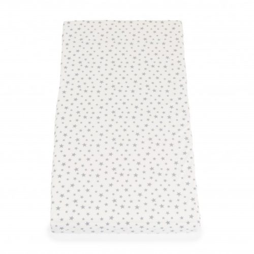 CLASSICO szivacsmatrac 9cm 120x60cm textil huzat FEHÉR csillagos