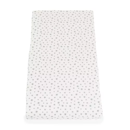 CLASSICO szivacsmatrac 9cm 120x60cm textil huzat FEHÉR csillagos