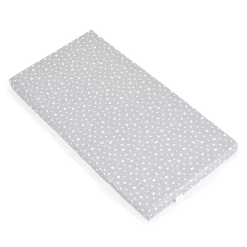 CLASSICO szivacsmatrac 9cm 120x60cm textil huzat SZÜRKE csillagos