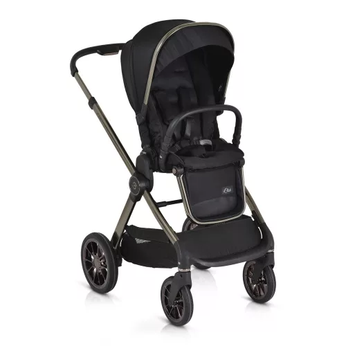 iCLICK Babakocsi 2in1 szett 22kg, aluminium váz, fordítható ülés, autom. csukható FEKETE