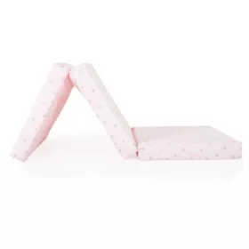   MIRAGE összecsukható 6cm szivacsmatrac textil huzat 120x60cm RÓZSASZÍN