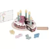 TOOKY TOY fajáték SZÜLINAPI torta szett PASZTEL színű