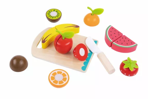 Tooky Toy fa vágódeszka GYÜMÖLCSÖK