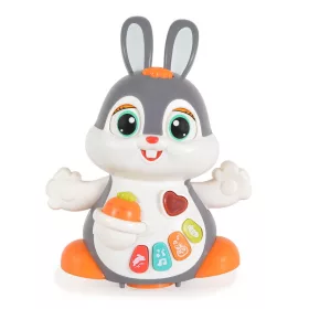HOLA táncoló Nyuszi activity játék gombokkal, műanyag