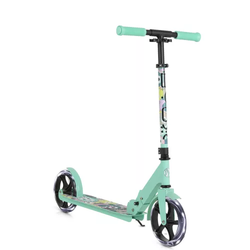 MONSTER roller 2 nagy kerekű, acélváz, 100 kg, 84-97cm-ig állítható ZÖLD
