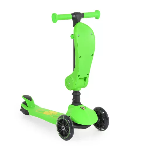 Lamborghini 2IN1 ráülős roller ZÖLD
