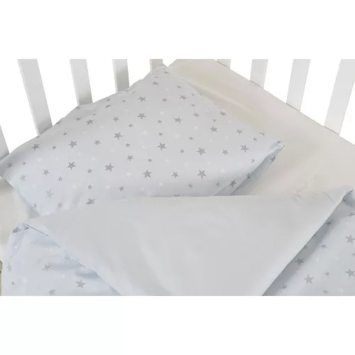 Nook 3 részes bébi ágynemű huzat garnitúra KÉK CSILLAG