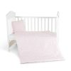 Nook 3 részes bébi ágynemű huzat garnitúra PINK CSILLAG