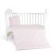 Nook 3 részes bébi ágynemű huzat garnitúra PINK CSILLAG